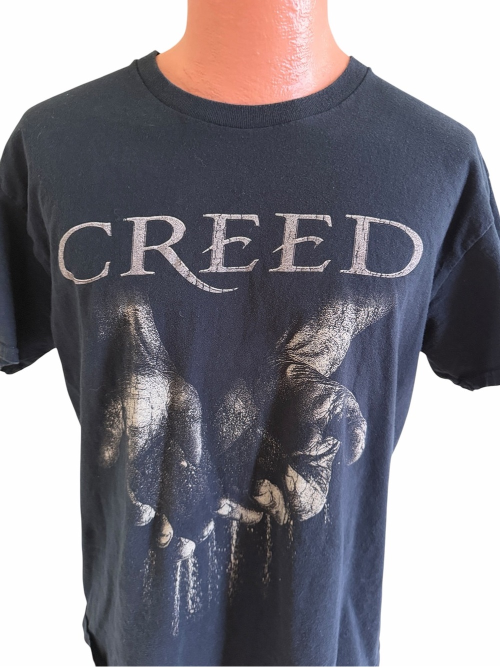 CREED HANDS & SAND BAND GRAPHIC TEE Black Tan Men’s Large Merch Traffic